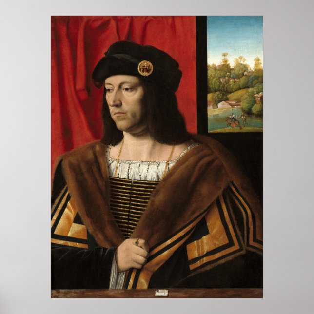 Ein Gentleman - Bartolomeo Veneto Fine Art Poster (Vorne)