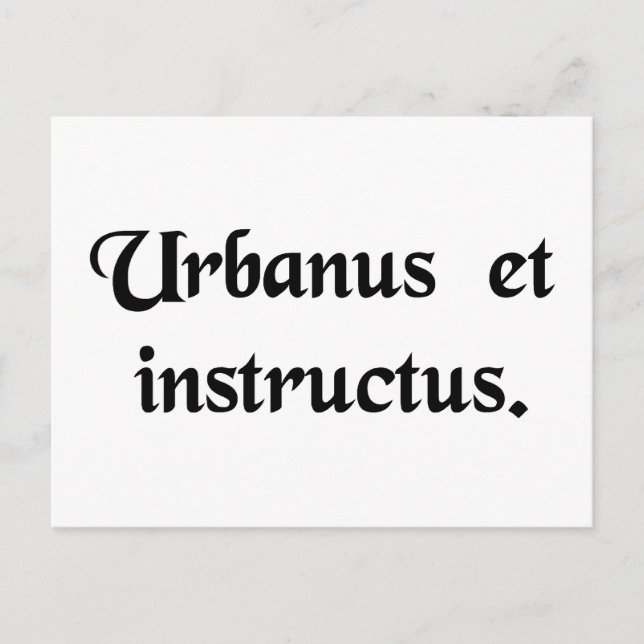 Ein Gentleman und ein Gelehrter. Postkarte (Vorderseite)