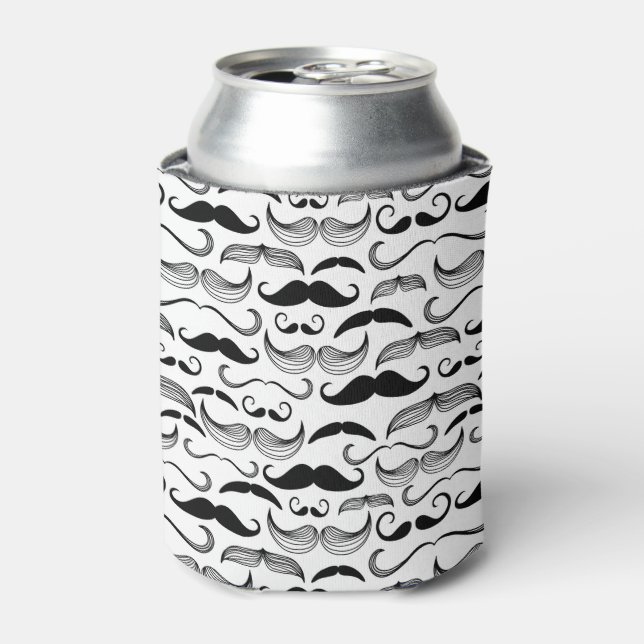 Ein Gentlemen's Club. Mustache Muster 2 Dosenkühler (Kanne Vorderseite)