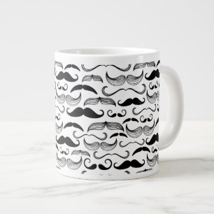Ein Gentlemen's Club. Mustache Muster 2 Jumbo-Tasse