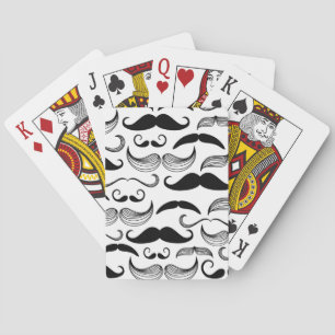 Ein Gentlemen's Club. Mustache Muster 2 Spielkarten