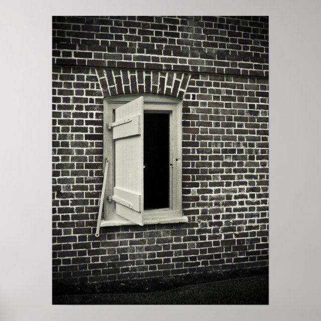 Ein geöffnetes Fenster Poster (Vorne)