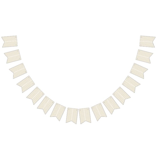 ein geometrisches Muster aus weiß und gold Wimpelkette (Alle)