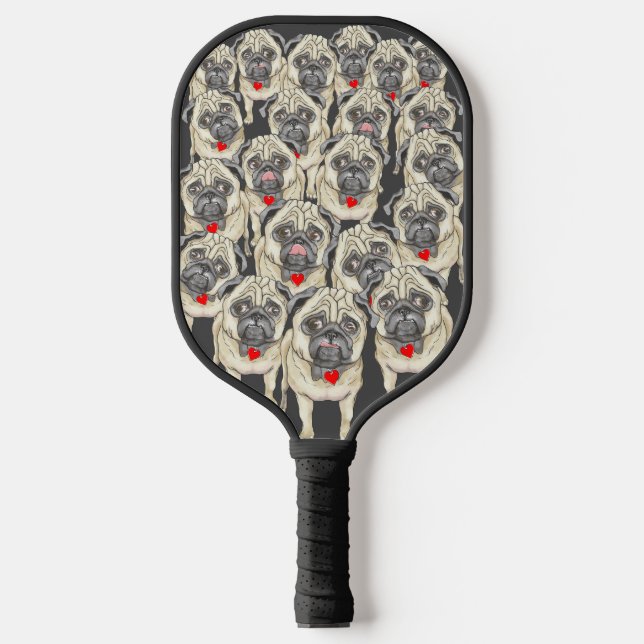 Ein Gerücht über Möpsen Pickleball Paddel Schläger (Vorderseite)