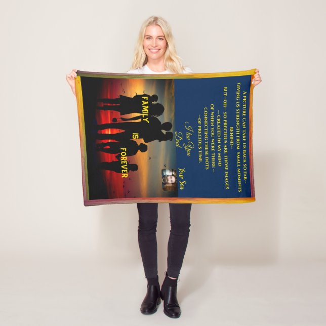 Ein Geschenk für besondere Person Fleece Blanket a (Beispiel)