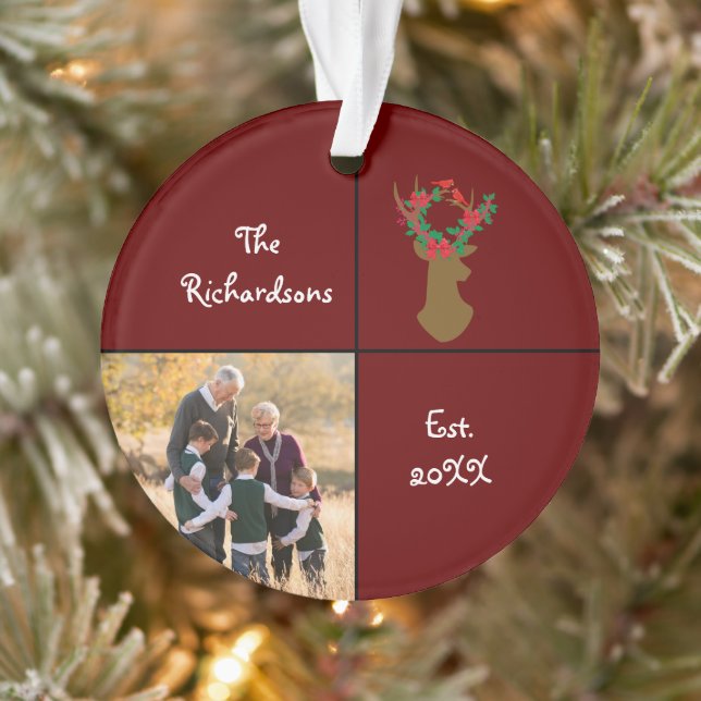 Ein Geschenk für das Weihnachts-Foto der Großelter Ornament (Baum)