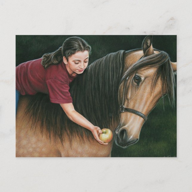 Ein Geschenk für die Sonnige Morgan Horse Art Postkarte (Vorderseite)
