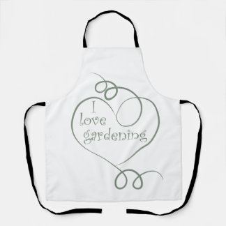 Ein Geschenk für einen Gärtner zum Arbeiten in den Schürze