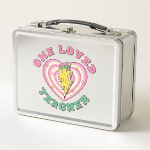 Ein Geschenk für einen geliebten Lehrer Valentine Metall Brotdose