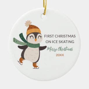 Ein Geschenk für Eis-Skaten-Liebhaber Keramik Ornament