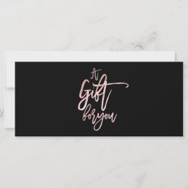 Ein Geschenk für Ihr rosa Rose Gold Geschenkgutsch