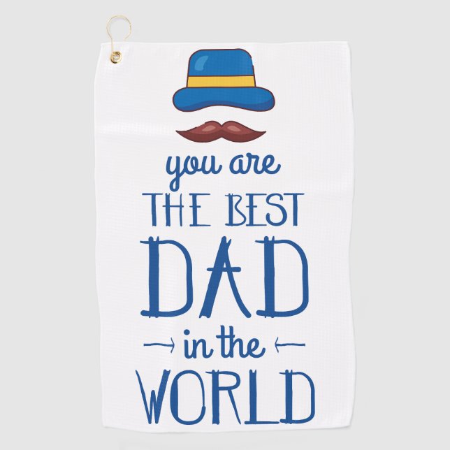 Ein Geschenk für jeden Golf liebenden Vater wird L Golfhandtuch (Vorderseite)