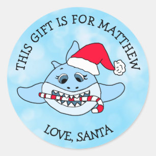 Ein Geschenk für Personalisierte Gift-Tags Runder Aufkleber