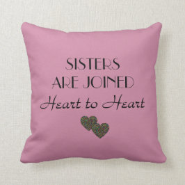 Ein Geschenk für Schwester-Zitat-Wurfs-Kissen 16" Kissen