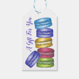Ein Geschenk für Sie Macaron-Cookies Geschenkanhänger