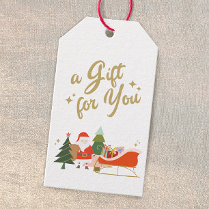 Ein Geschenk vom Weihnachtsmann Geschenkanhänger
