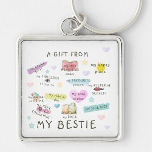 Ein Geschenk von meinen Bestie Schlüsselanhänger