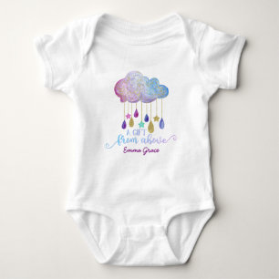 Ein Geschenk von oben Rainbow Cloud & Gold Baby Gi Baby Strampler