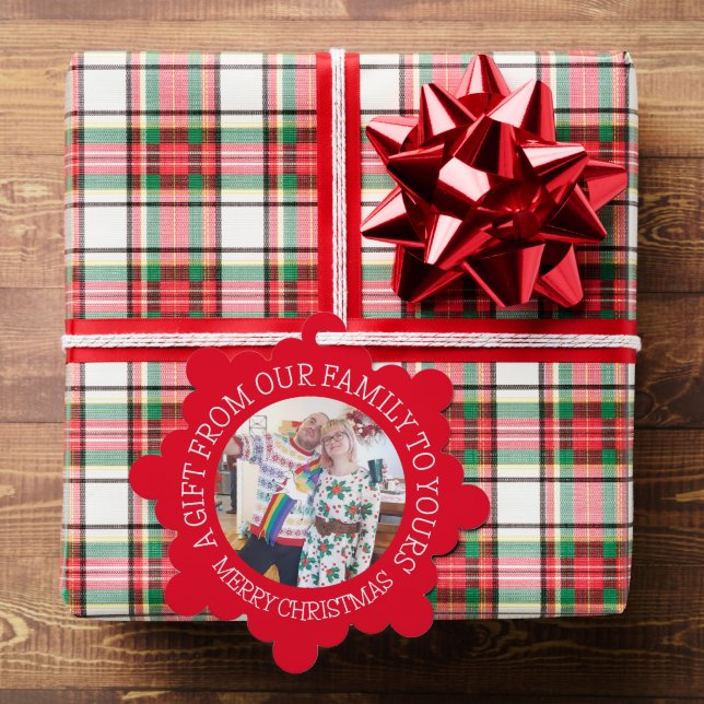 Ein Geschenk von unserer Familie an Ihre Geschenkm Ornament Karte (Insitu (Geschenk))