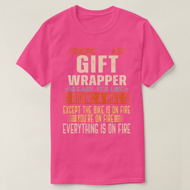 Ein Geschenkgutbeutel zu sein ist einfach, wie ein T-Shirt (Design vorne)