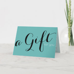Ein Geschenkgutschein für Ihre Ideen - Typografie