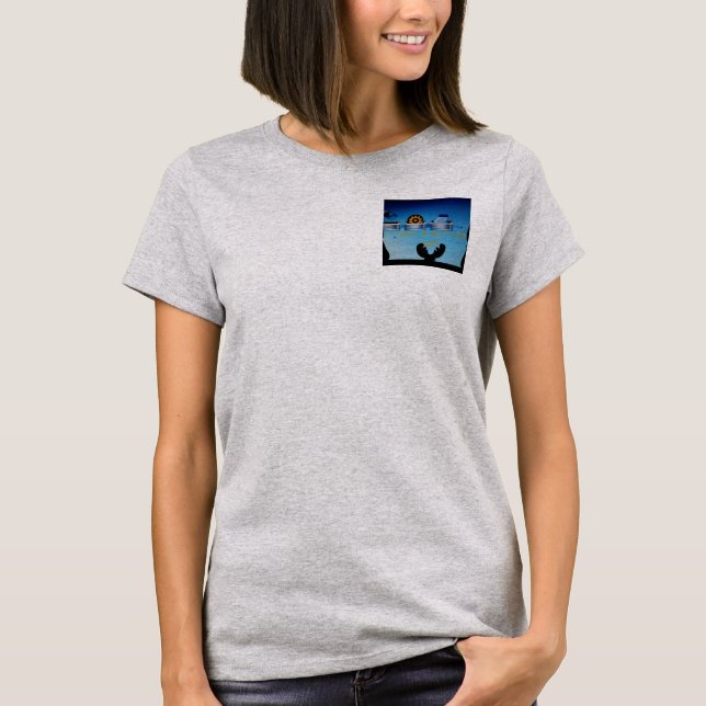 Ein gesegnetes Weihnachten - ein festes digitales T-Shirt (Vorderseite)