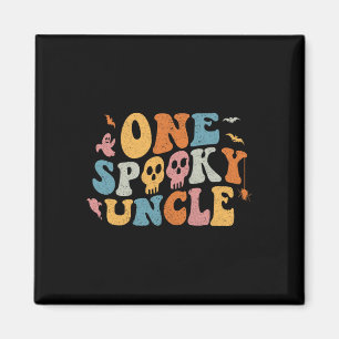 Ein gespitztes Onkel Groovy Halloween-Kostüm Magnet
