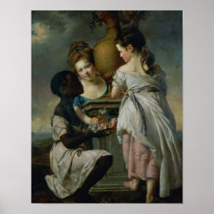 Ein Gespräch zwischen Mädchen oder zwei Mädchen Poster