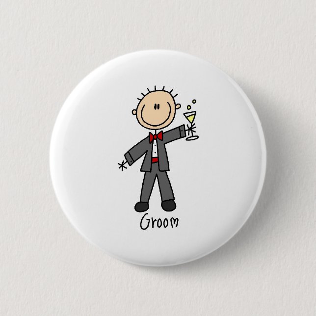 Ein Getränk für den Bräutigam-Button Button (Vorderseite)
