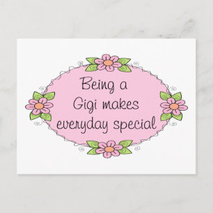 Ein Gigi zu sein macht jeden Tag besonders Postkarte