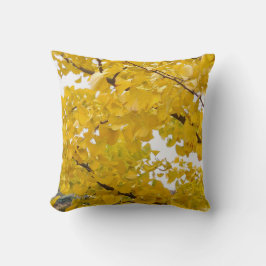 ein Ginkgo-Baum, der den Herbst umfasst Kissen