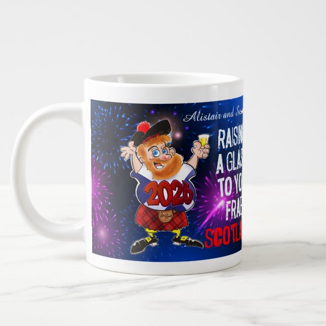 Ein Glas aus Schottland für Sie Jumbo-Tasse (Links)