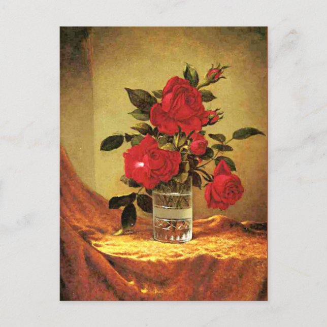 Ein Glas Rose, Kunst, Postkarte (Vorderseite)