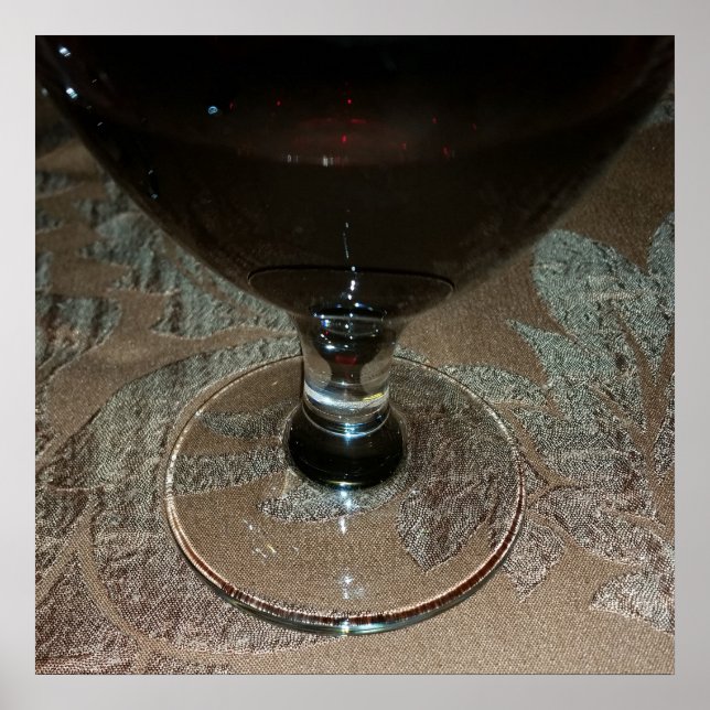 ein Glas Rotwein Poster (Vorne)