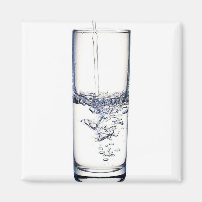 Ein Glas Wasser-Magnet Magnet (Vorne)
