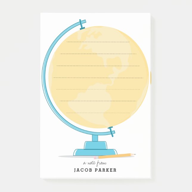 Ein Globalposten - Hinweise Post-it Klebezettel (Vorderseite)