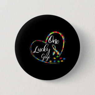 Ein Glück Gigi Autismus Aufklärung Geschenk Puzzle Button