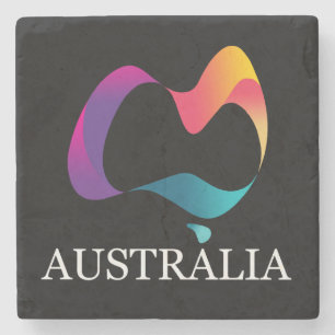 Ein glücklicher Australientag Steinuntersetzer