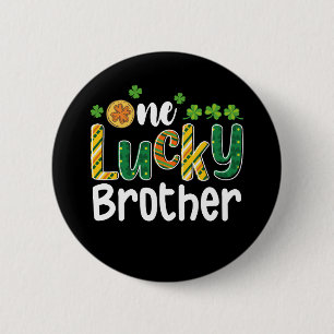 Ein glücklicher Bruder passende Familie St. Patric Button