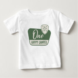 Ein glücklicher Camper, ein erster Geburtstag, Woo Baby T-shirt