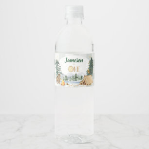 Ein glücklicher Camper Wasserflaschen Labels