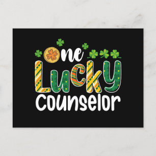 Ein glücklicher Counselor School St Patrick's Day Postkarte
