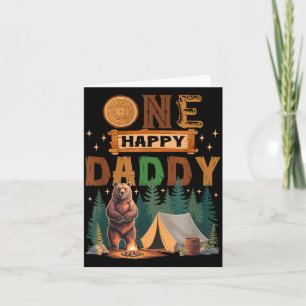Ein glücklicher Daddy Camper 1. Geburtstag Camng B Karte