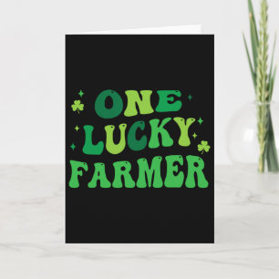 Ein glücklicher Farmer Lustiger St. Patrick's Day Karte