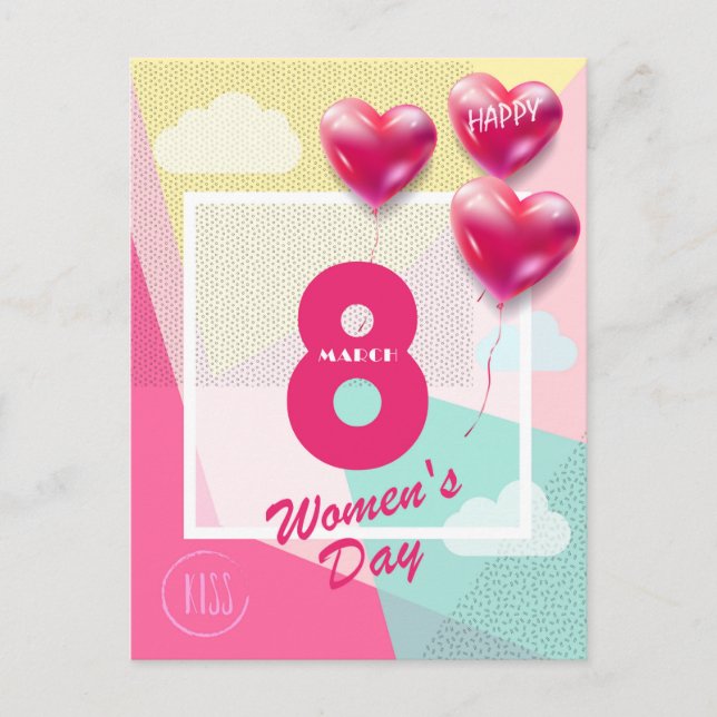Ein glücklicher Frauentag! Internationaler Urlaub  Postkarte (Vorderseite)