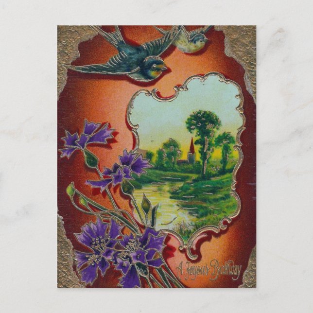 Ein glücklicher Geburtstag Postkarte (Vorderseite)