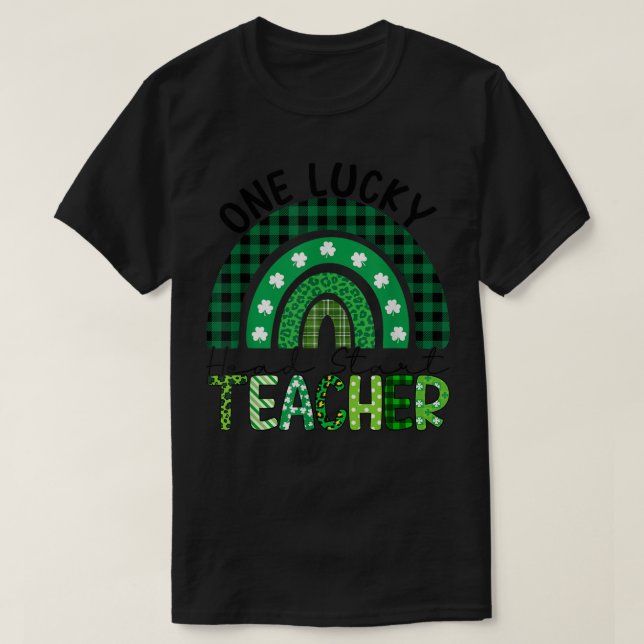 Ein glücklicher Head Start Lehrer Rainbow Patricks T-Shirt (Design vorne)