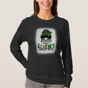 Ein glücklicher Headstart Lehrer gebleicht St Patr T-Shirt