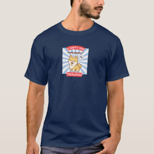 Ein glücklicher Hund Shiba süßer Hund T-Shirt