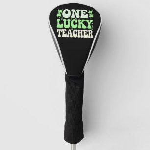 Ein glücklicher Lehrer Groovy Retro-Lehrer St. Pat Golf Headcover